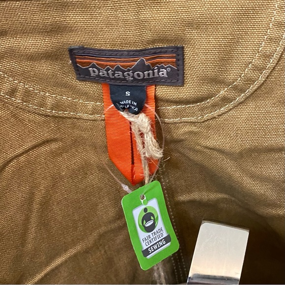 New with tag Patagonia womens canvas button front logo jacket size S - Picture 5 of 10